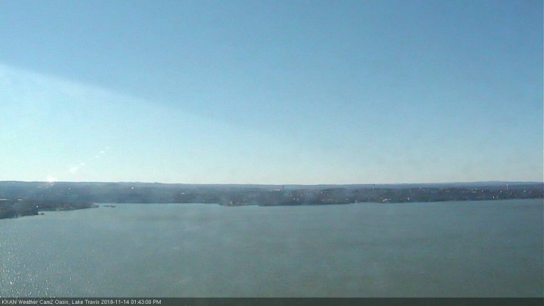 Lake Travis webcam, November 14, 2018 12:45 PM CT