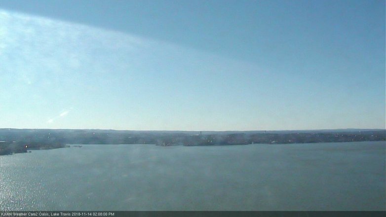 Lake Travis webcam, November 14, 2018 1:10 PM CT