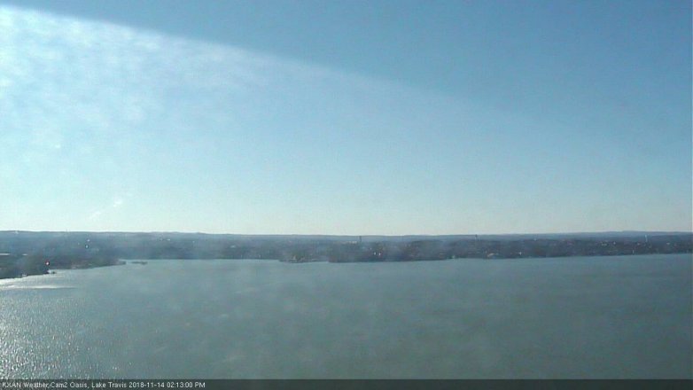 Lake Travis webcam, November 14, 2018 1:15 PM CT