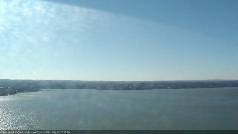 Lake Travis webcam, November 14, 2018 1:25 PM CT