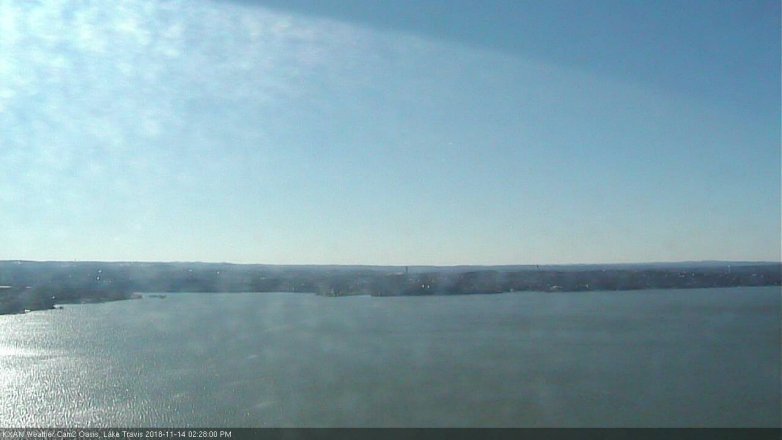 Lake Travis webcam, November 14, 2018 1:30 PM CT