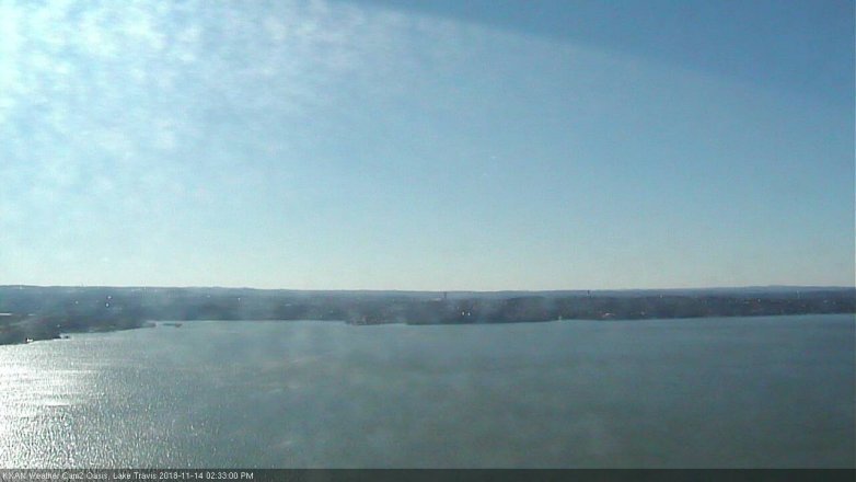 Lake Travis webcam, November 14, 2018 1:35 PM CT