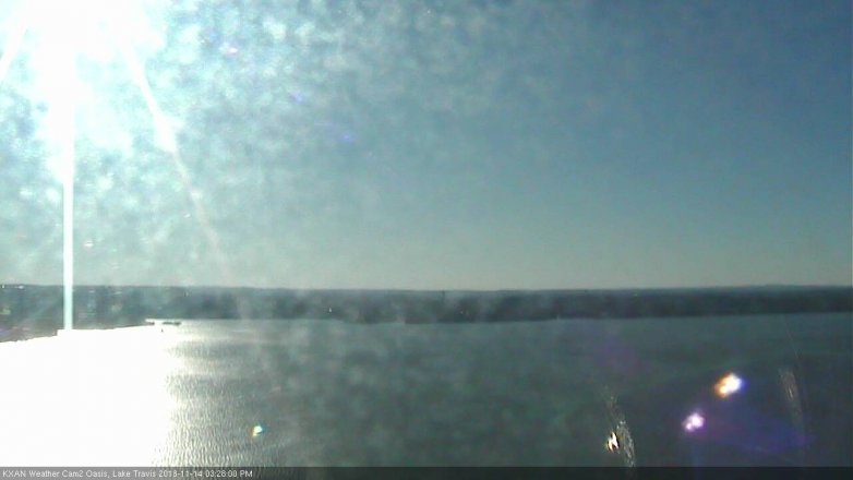 Lake Travis webcam, November 14, 2018 2:30 PM CT