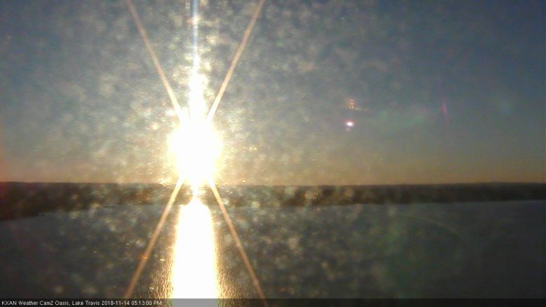 Lake Travis webcam, November 14, 2018 4:15 PM CT
