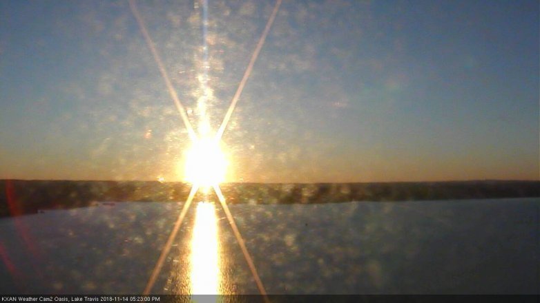 Lake Travis webcam, November 14, 2018 4:25 PM CT