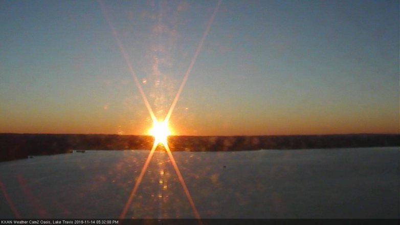 Lake Travis webcam, November 14, 2018 4:35 PM CT