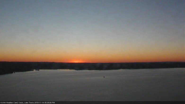 Lake Travis webcam, November 14, 2018 4:40 PM CT
