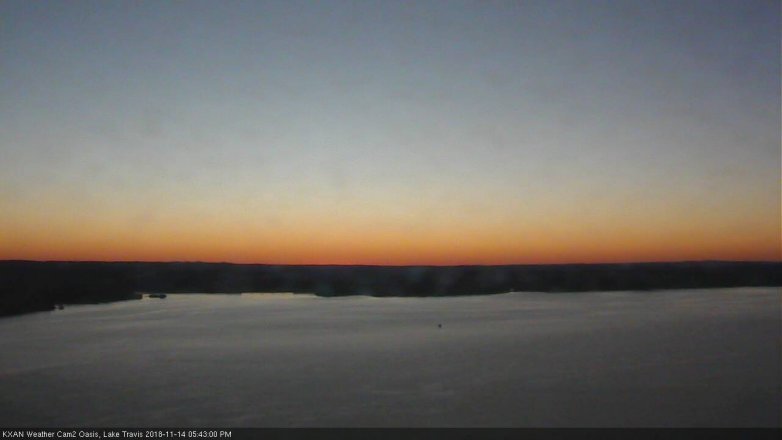 Lake Travis webcam, November 14, 2018 4:45 PM CT