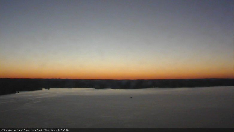 Lake Travis webcam, November 14, 2018 4:50 PM CT