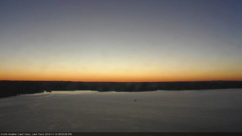 Lake Travis webcam, November 14, 2018 4:55 PM CT