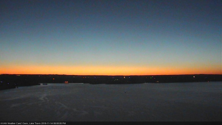 Lake Travis webcam, November 14, 2018 5:10 PM CT