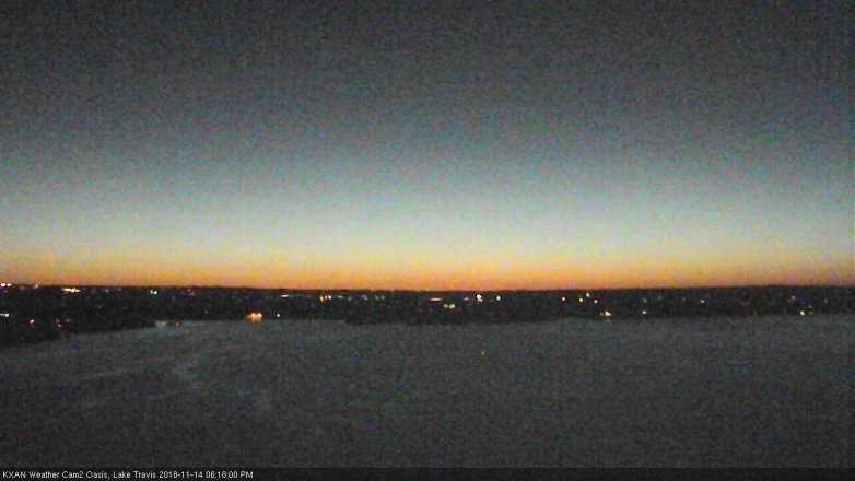 Lake Travis webcam, November 14, 2018 5:20 PM CT