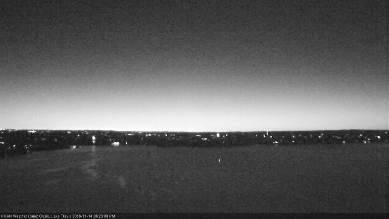 Lake Travis webcam, November 14, 2018 5:25 PM CT