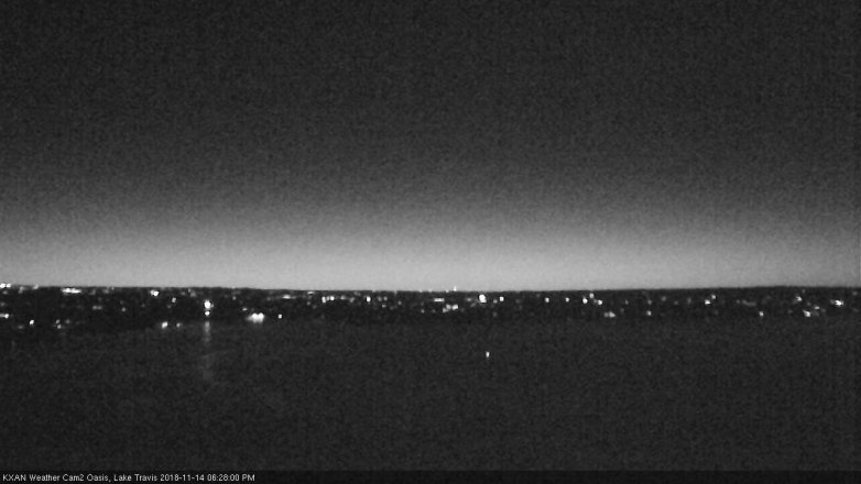 Lake Travis webcam, November 14, 2018 5:30 PM CT