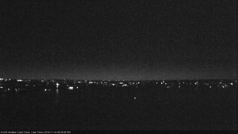 Lake Travis webcam, November 14, 2018 5:40 PM CT
