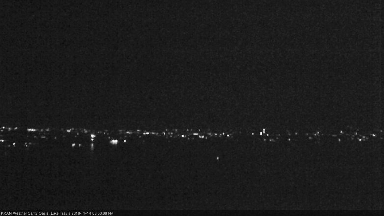 Lake Travis webcam, November 14, 2018 6:00 PM CT