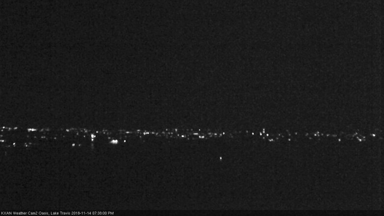 Lake Travis webcam, November 14, 2018 6:40 PM CT