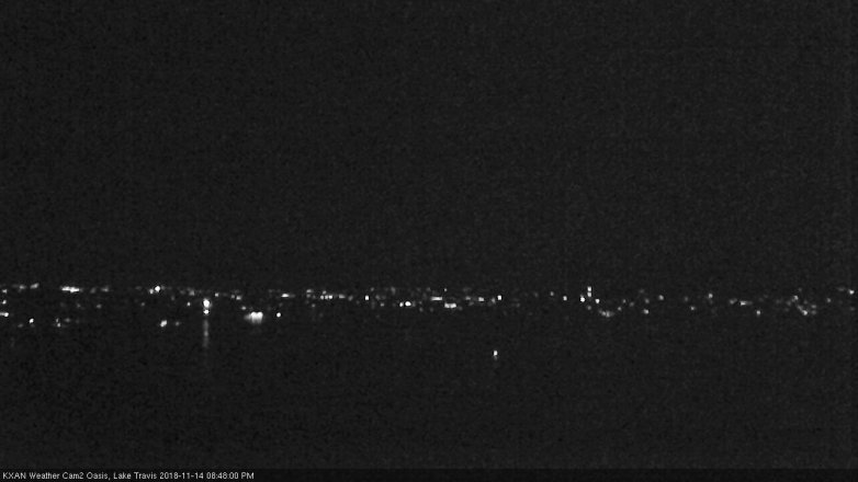 Lake Travis webcam, November 14, 2018 7:50 PM CT
