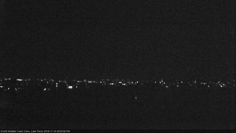 Lake Travis webcam, November 14, 2018 8:05 PM CT