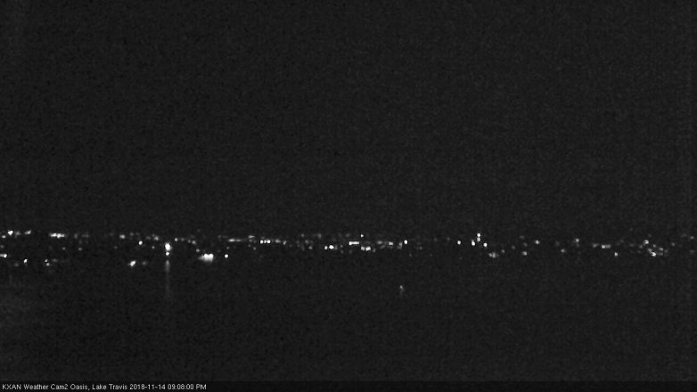 Lake Travis webcam, November 14, 2018 8:10 PM CT