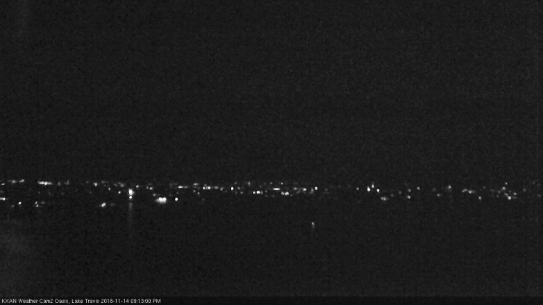 Lake Travis webcam, November 14, 2018 8:15 PM CT