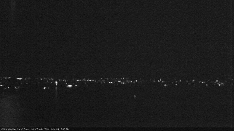 Lake Travis webcam, November 14, 2018 8:20 PM CT
