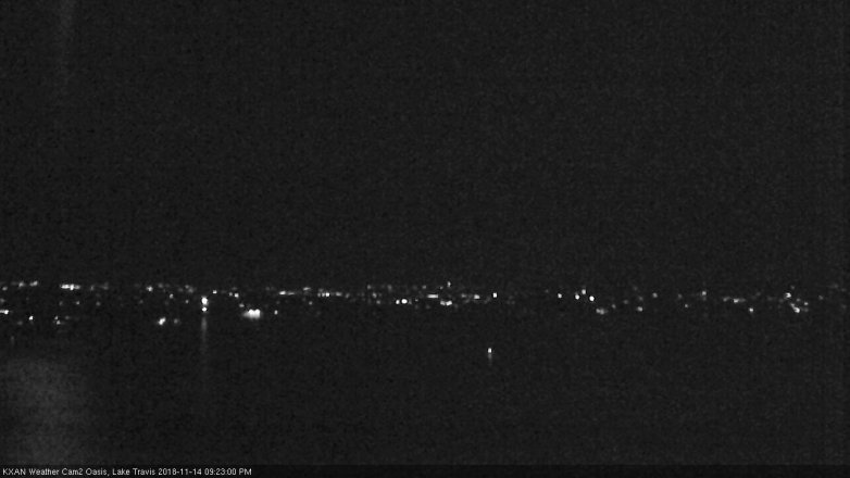 Lake Travis webcam, November 14, 2018 8:25 PM CT