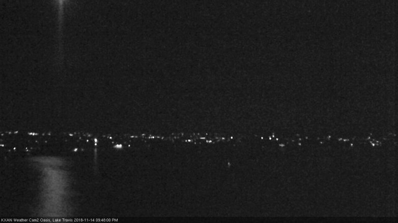 Lake Travis webcam, November 14, 2018 8:50 PM CT