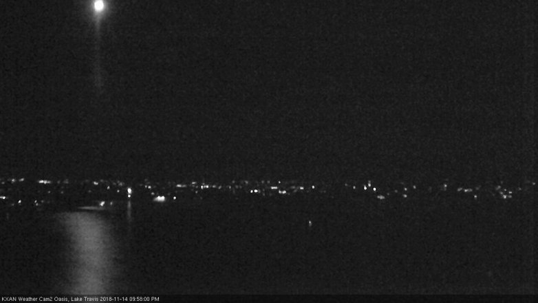 Lake Travis webcam, November 14, 2018 9:00 PM CT