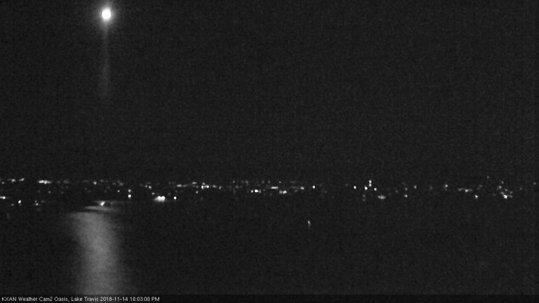 Lake Travis webcam, November 14, 2018 9:05 PM CT