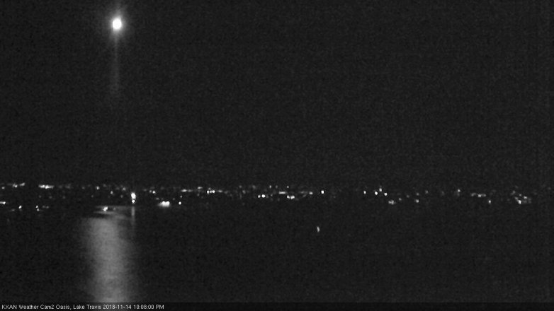 Lake Travis webcam, November 14, 2018 9:10 PM CT