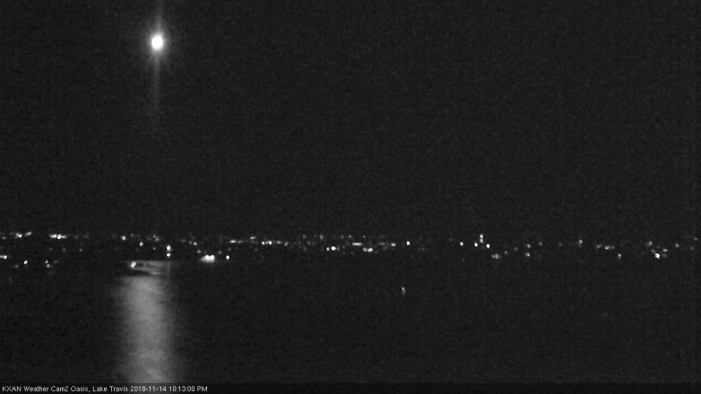 Lake Travis webcam, November 14, 2018 9:15 PM CT