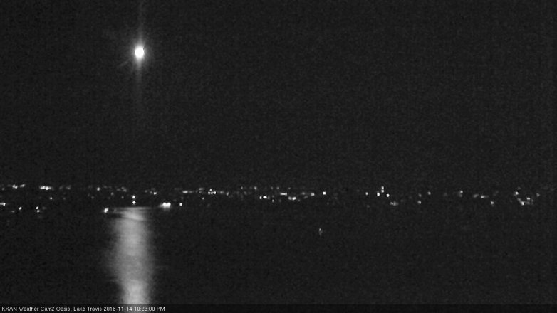 Lake Travis webcam, November 14, 2018 9:25 PM CT