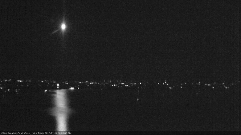 Lake Travis webcam, November 14, 2018 9:30 PM CT