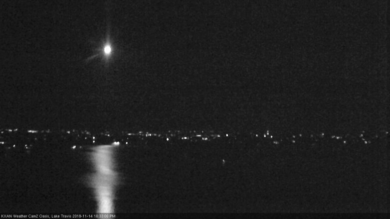 Lake Travis webcam, November 14, 2018 9:35 PM CT