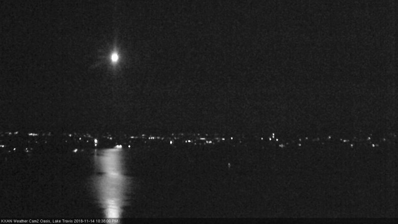 Lake Travis webcam, November 14, 2018 9:40 PM CT
