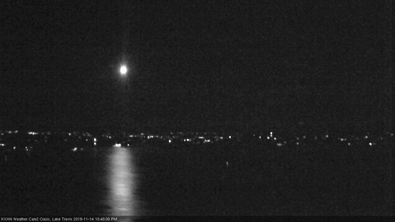 Lake Travis webcam, November 14, 2018 9:50 PM CT