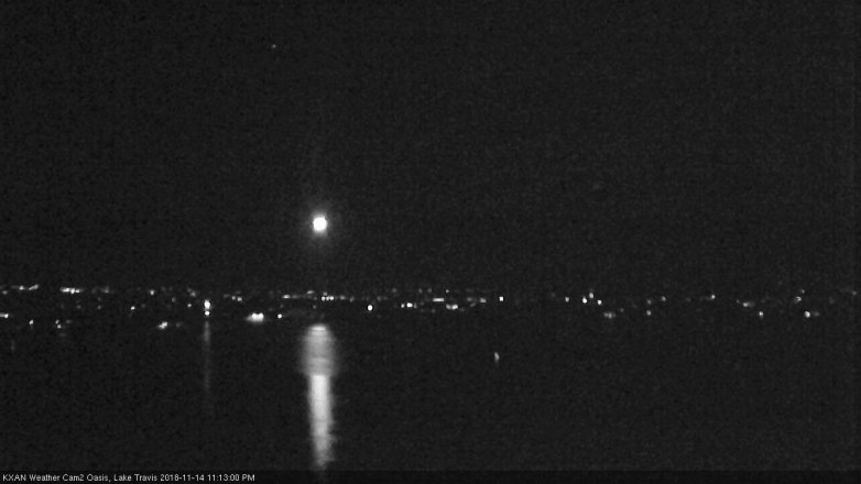 Lake Travis webcam, November 14, 2018 10:15 PM CT
