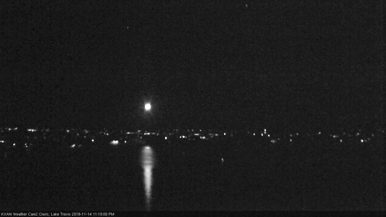 Lake Travis webcam, November 14, 2018 10:20 PM CT
