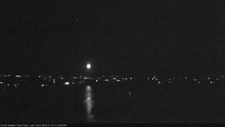 Lake Travis webcam, November 14, 2018 10:25 PM CT