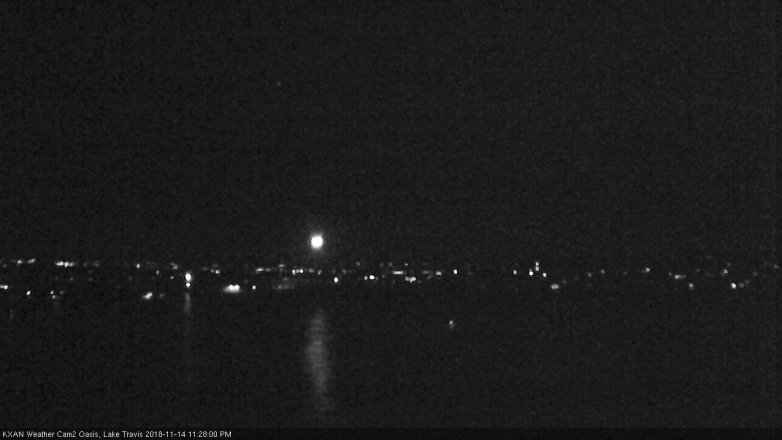 Lake Travis webcam, November 14, 2018 10:30 PM CT