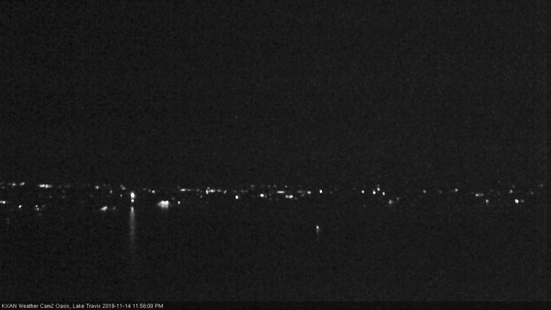 Lake Travis webcam, November 14, 2018 11:00 PM CT