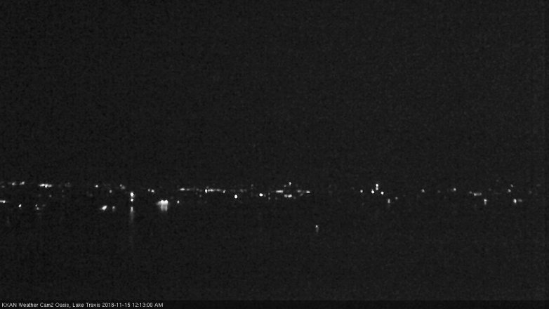 Lake Travis webcam, November 14, 2018 11:15 PM CT