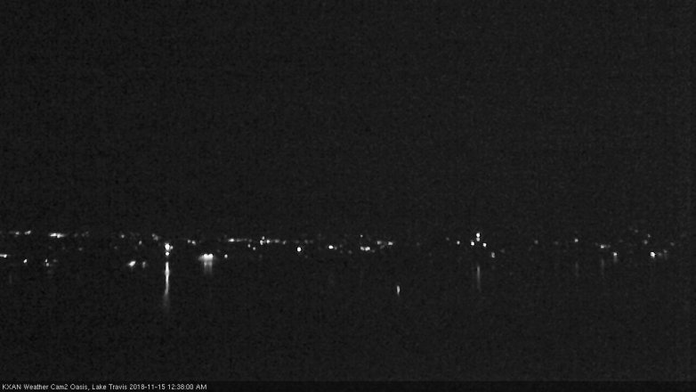Lake Travis webcam, November 14, 2018 11:40 PM CT
