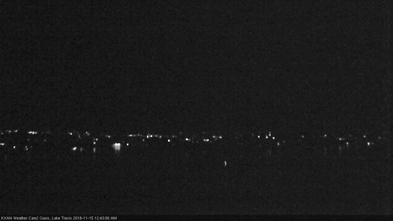 Lake Travis webcam, November 14, 2018 11:45 PM CT