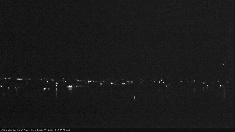 Lake Travis webcam, November 14, 2018 11:55 PM CT