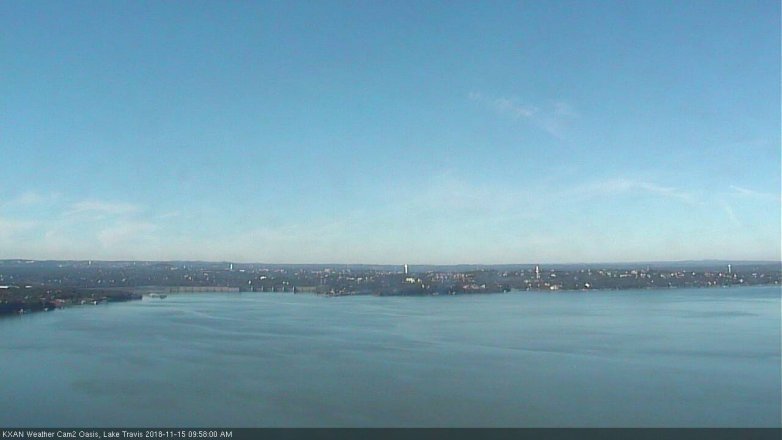 Lake Travis webcam, November 15, 2018 9:00 AM CT