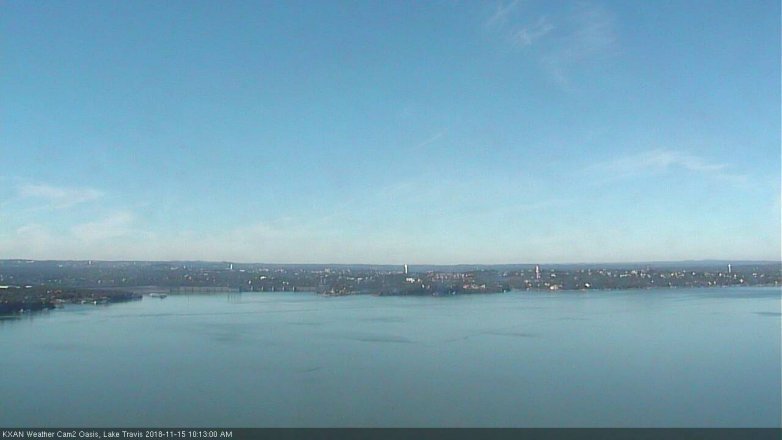 Lake Travis webcam, November 15, 2018 9:15 AM CT