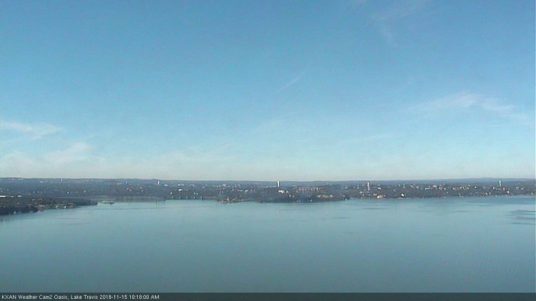 Lake Travis webcam, November 15, 2018 9:20 AM CT