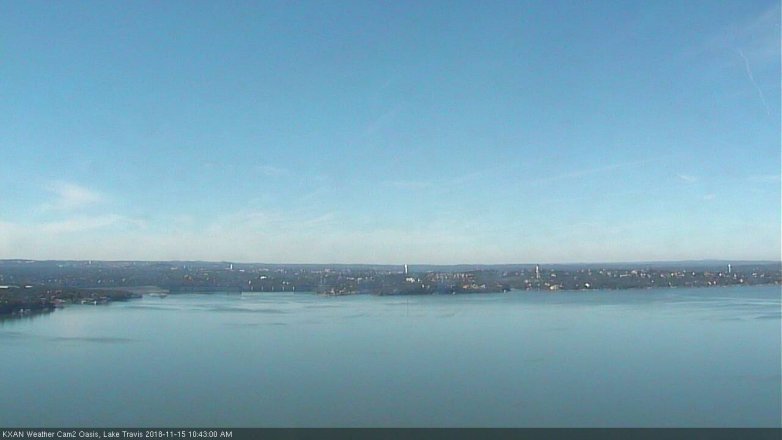 Lake Travis webcam, November 15, 2018 9:45 AM CT